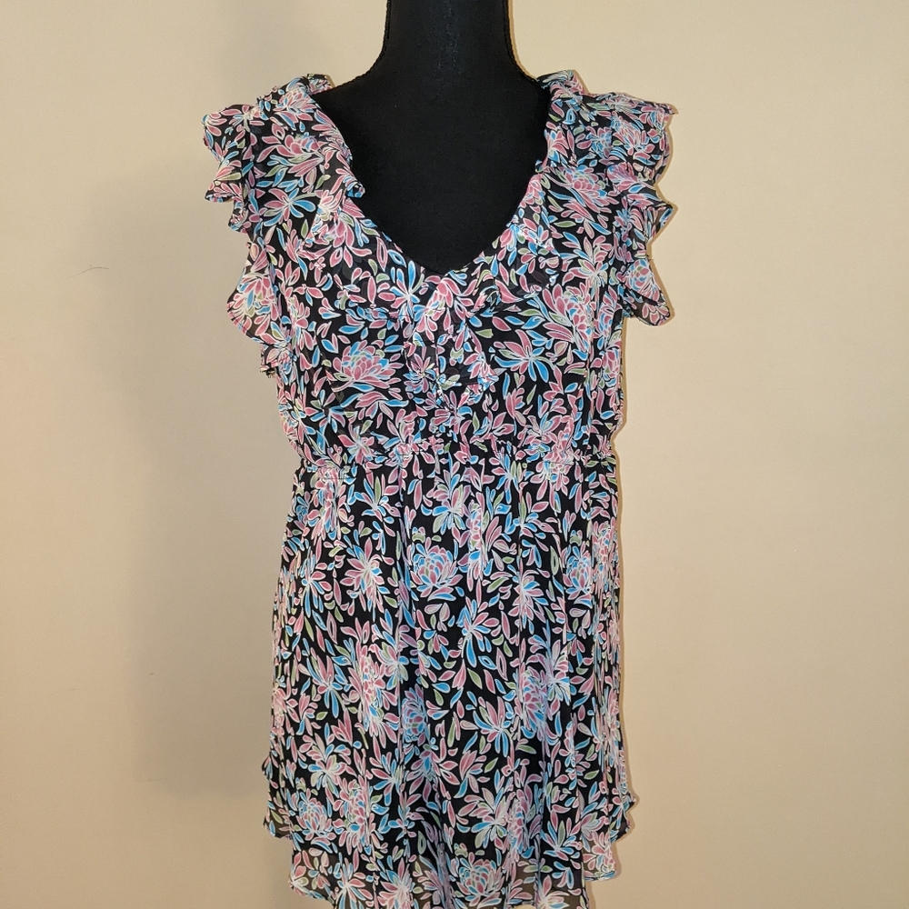 Bisou Bisou Floral Large Maternity Blouse